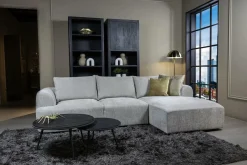 2,5-zits Lounge/Hoekbank Canterbury - Licht grijs (Lounge Rechts) - Loft24.nl