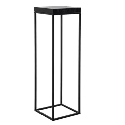 Zuil Oakura Hout en Staal 95cm hoog kleur zwart - Loft24.nl