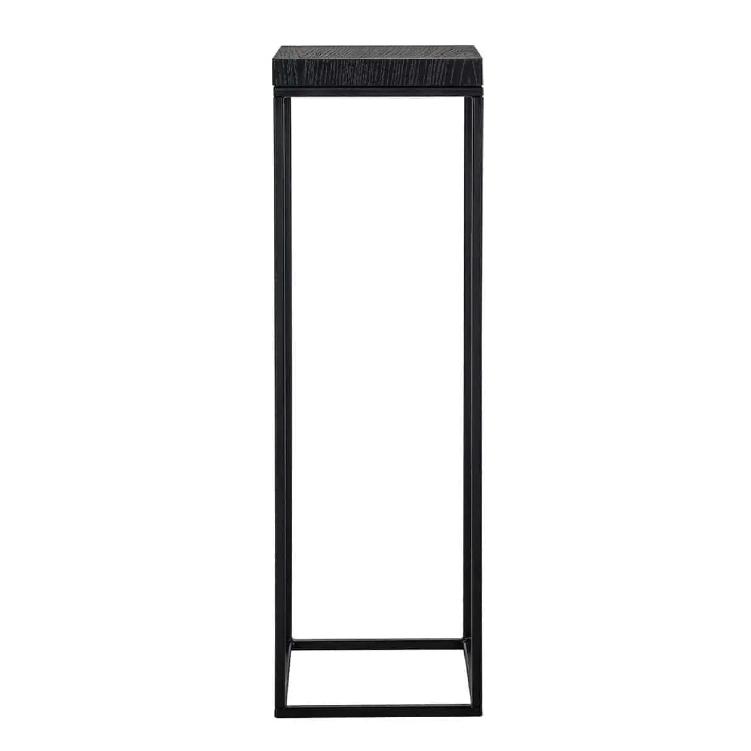 Zuil Oakura Hout en Staal 95cm hoog kleur zwart - Loft24.nl